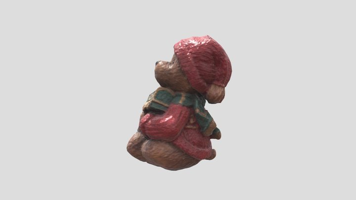 Photogrammetry - Christmas Teddy Bear 3D Model