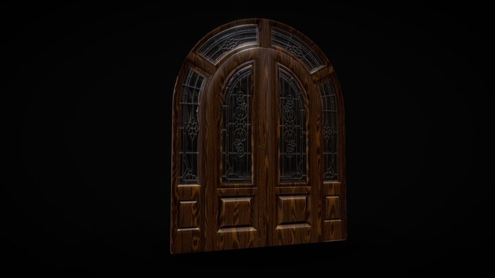 Castle Style Door 3D Model
