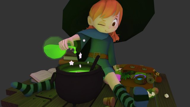 Witch 3D Model
