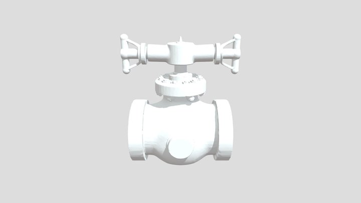 crea  una valvula para industria azucarera 3D Model