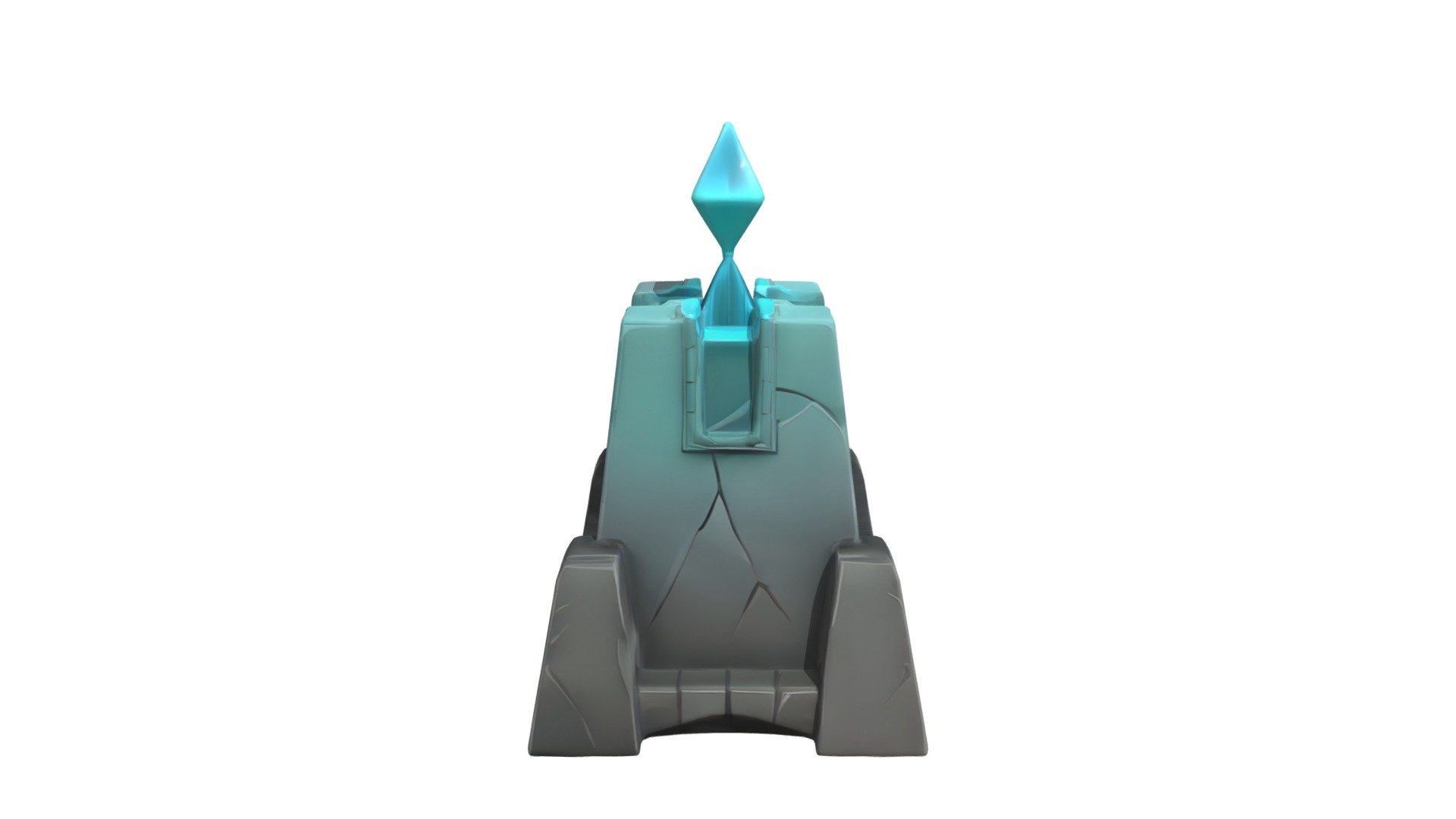 Obelisk-like stone structure with floating gem - Download Free 3D model ...