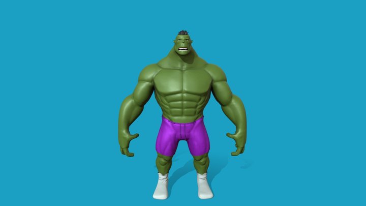 Hulk - Low Poly Model 3D Model