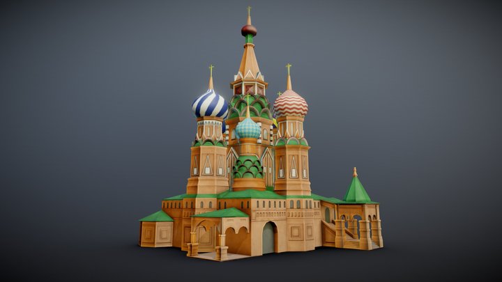 St. Basil's Cathedral (simplified) 3D Model