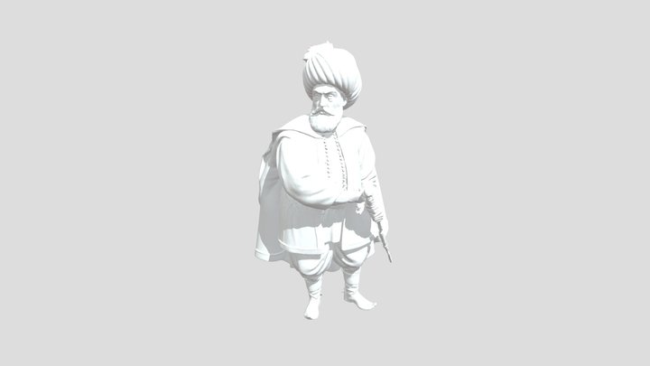 Osman Bey Heykeli 3D Model