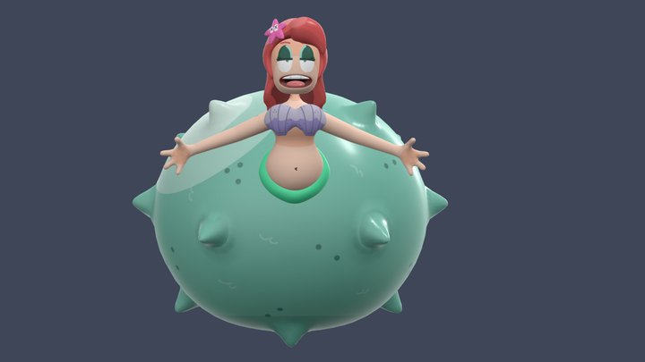 Not-So-Little Mermaid 3D Model