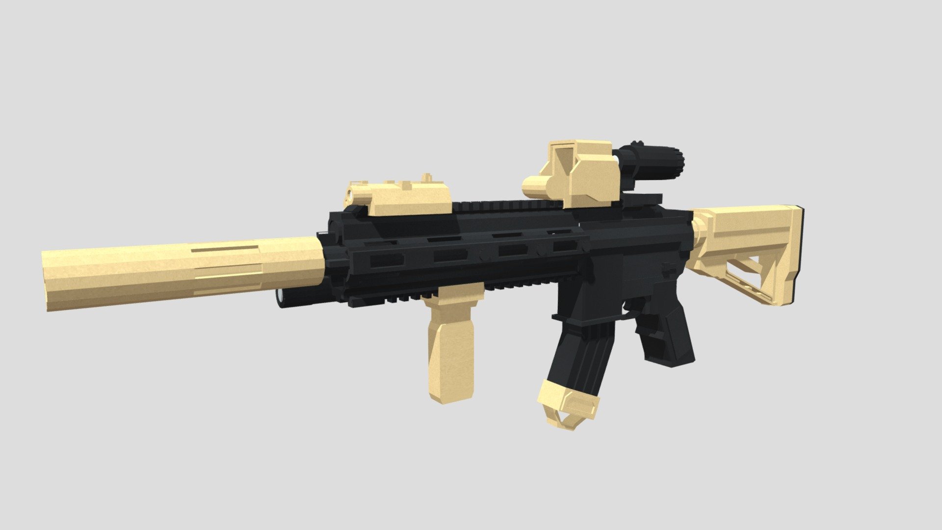HK416 mod - 3D model by CAKE1018 [2af675a] - Sketchfab