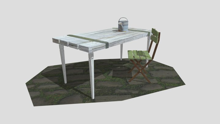 Grandma's House - 3 Simple props 3D Model