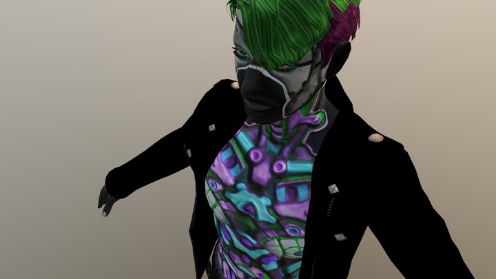 Cyber Punk Guy 3D Model