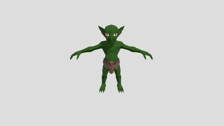 Animated Low Poly Goblin