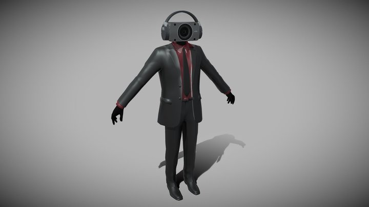 Dark SpeakerMan 3D Model