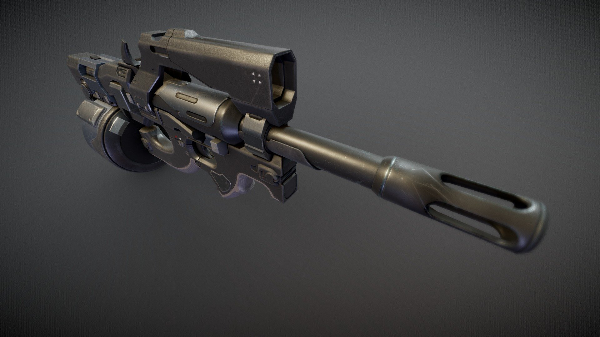 Futuristic P90 Buy Royalty Free 3d Model By Glumais 2afa072 Sketchfab Store 3386