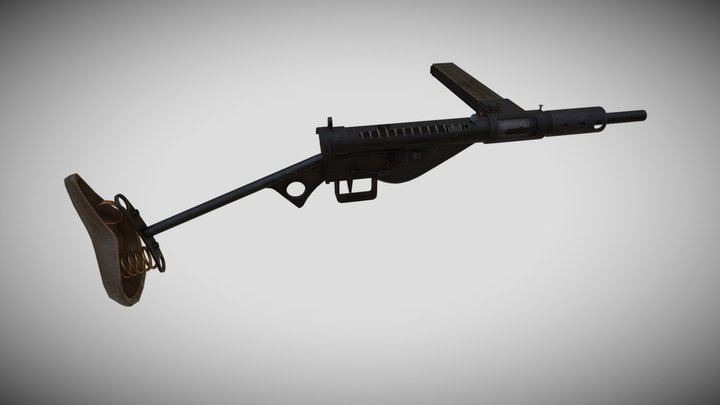 Partisan Sten Mk2 3D Model