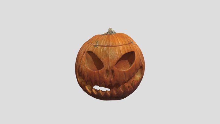 Halloween Kürbis Steve 3D Model