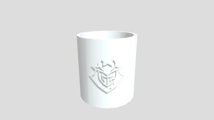 Taza con logo 3D Model