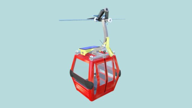 Teleférico de Santiago 3D Model