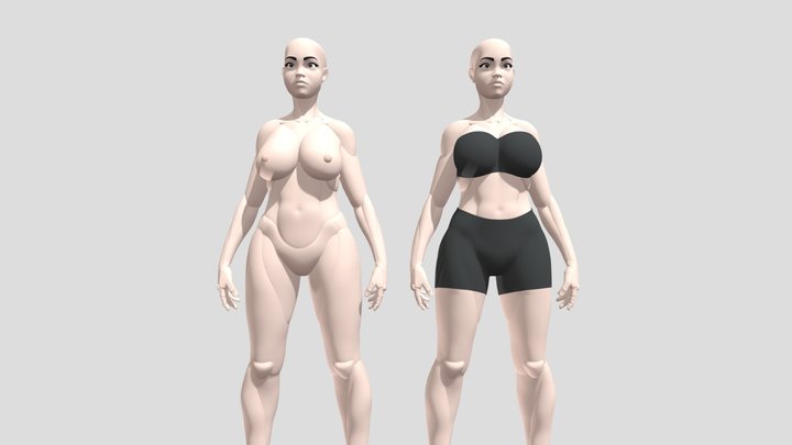 FemRefStylized2 3D Model