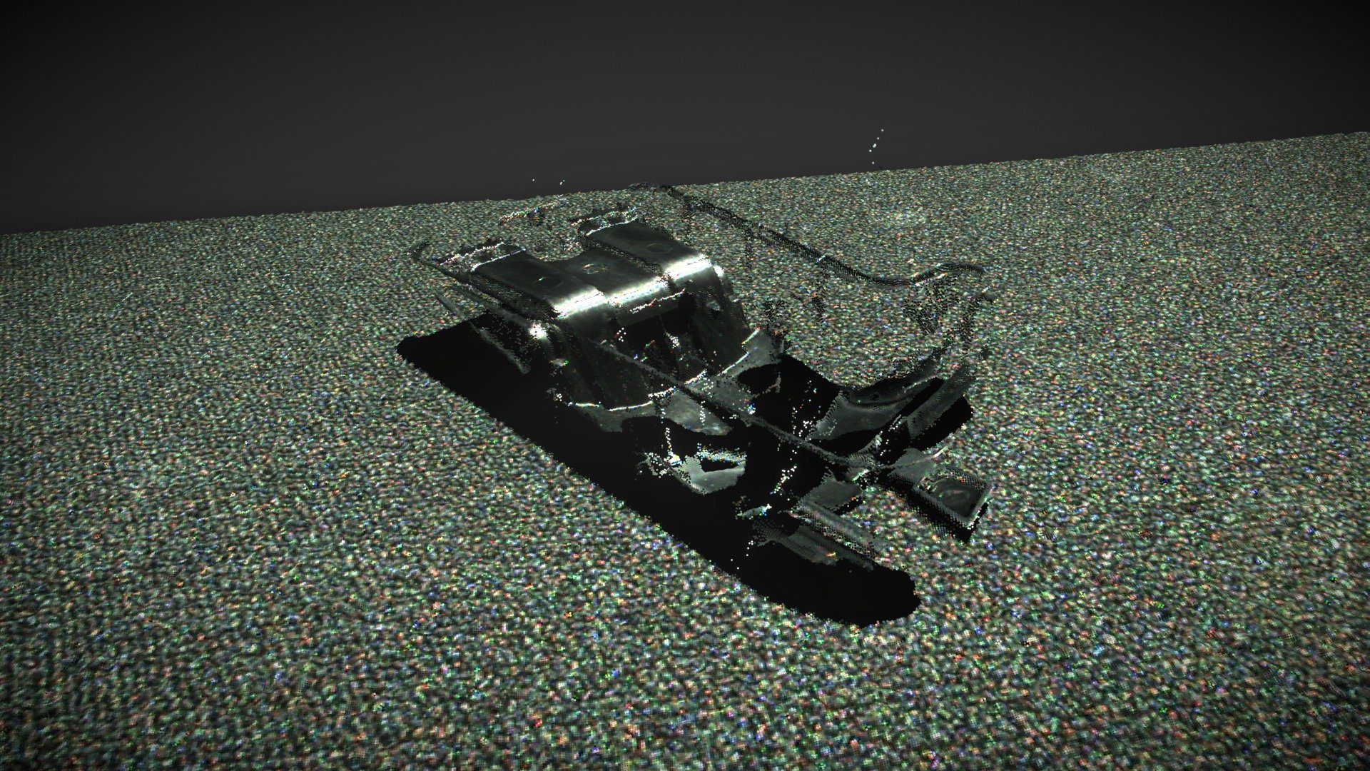 Complex black plastic object