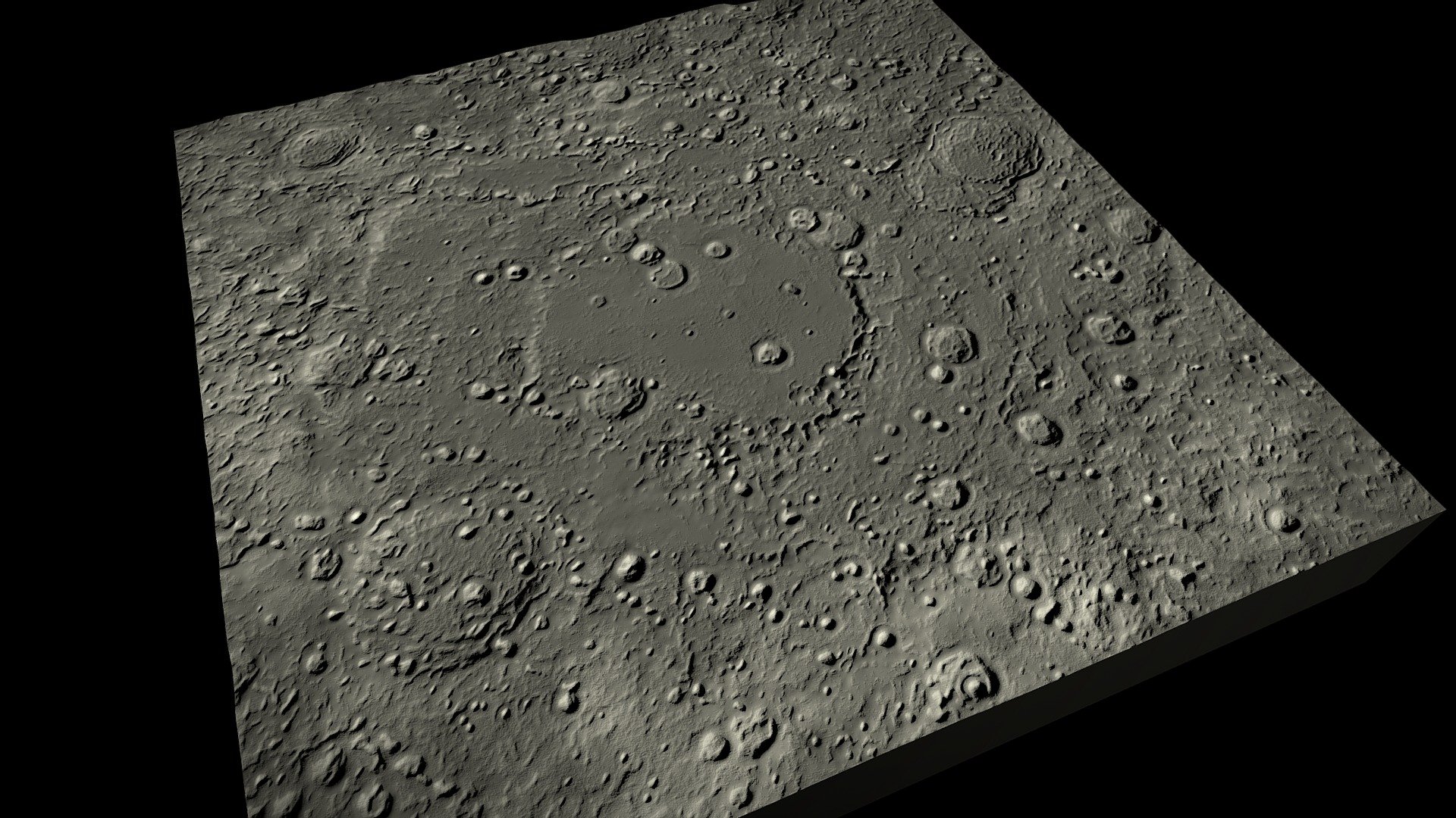 Hertzsprung crater on the Moon (ca 600 km diam.)