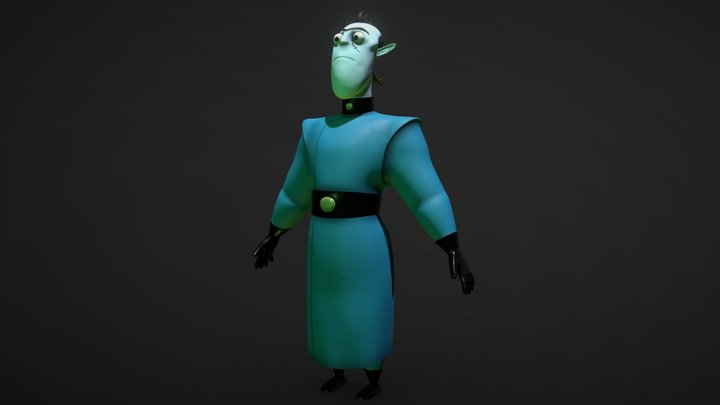 Drakken_Bake 3D Model