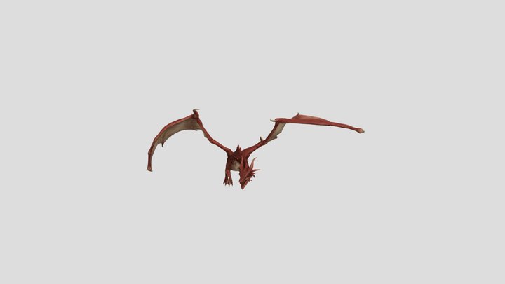 Red dragon 3D Model
