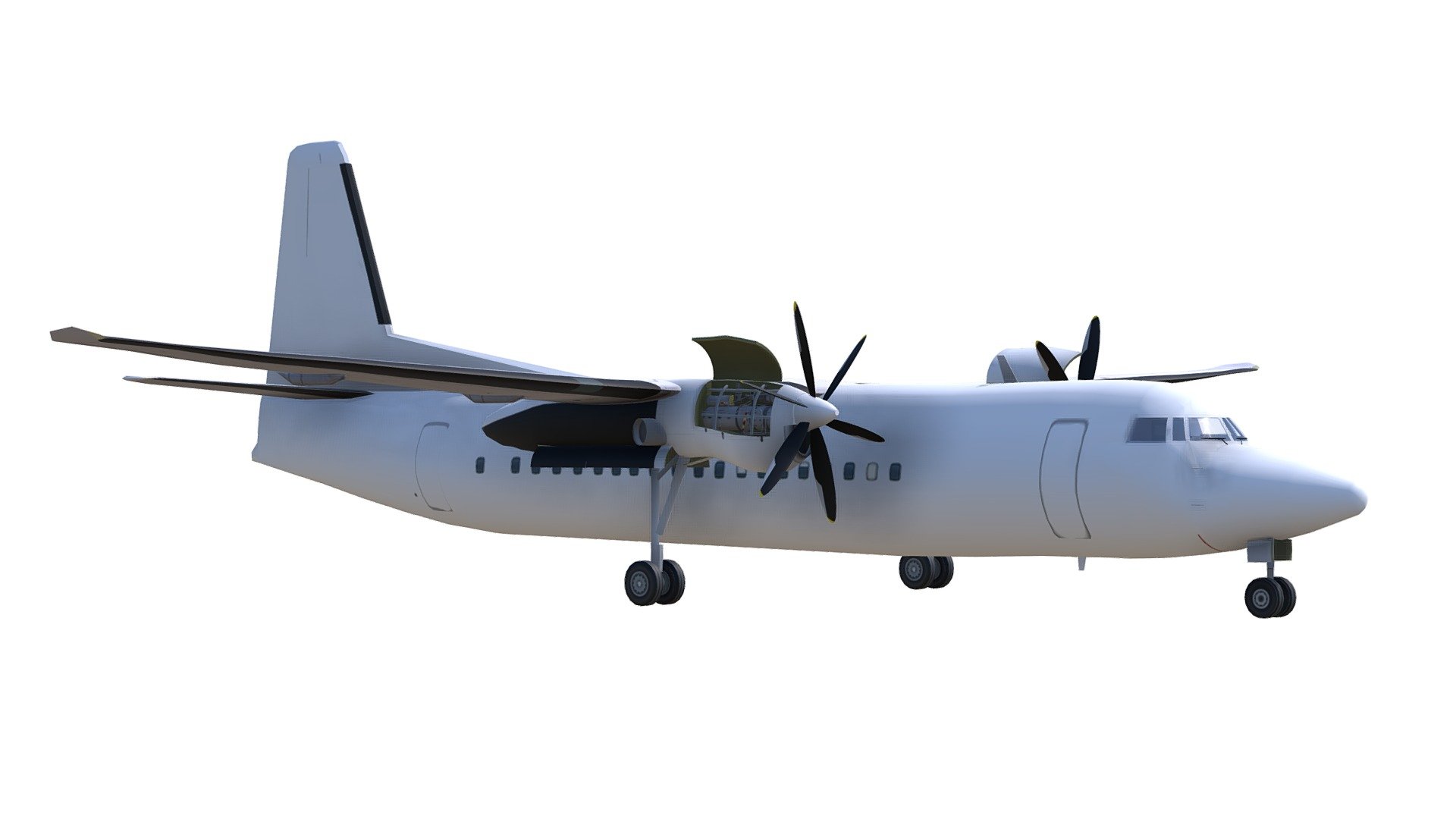 Fokker 50 - 3D model by Simaoelis3D (@Simaoelis-3d) [2b01364] - Sketchfab