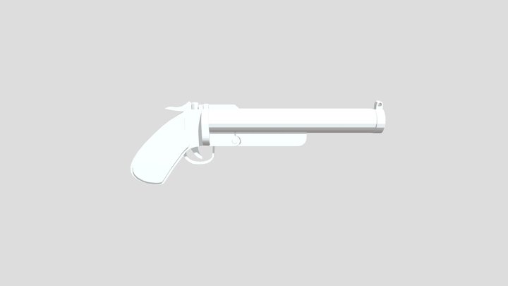 Flare Pistol (Bad) 3D Model