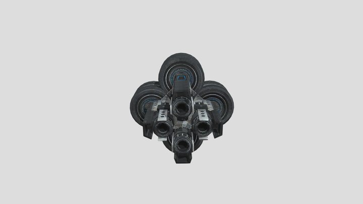 M-100 Grenade Launcher x4 – Kostenloses 3D-Modell STL