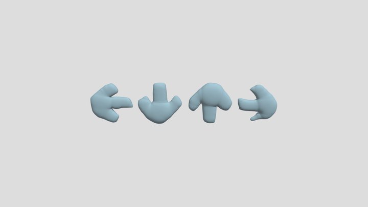 3d Arrows 3D Model