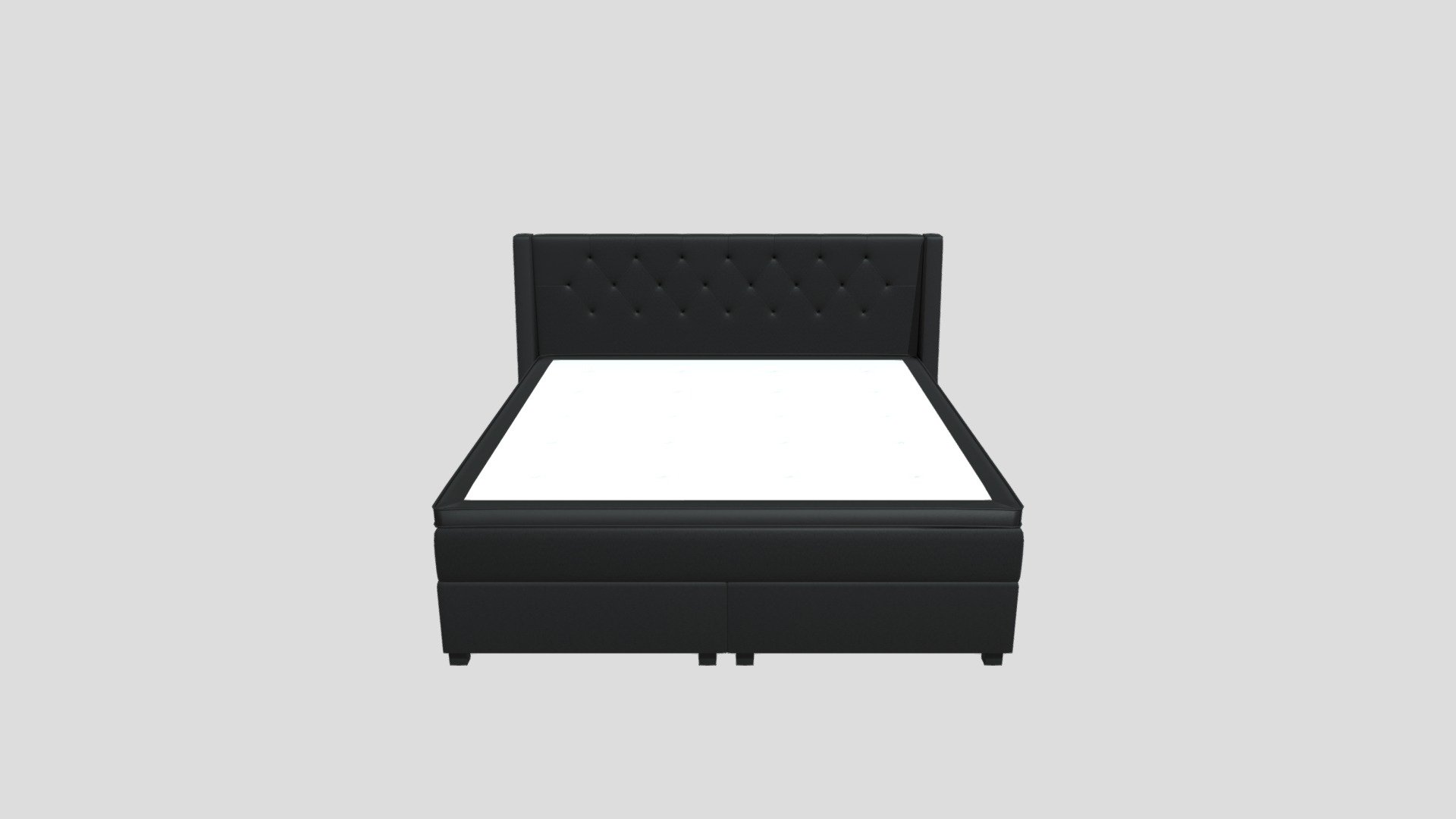 Empire Continental Bed 210x210 Cm - Buy Royalty Free 3D model by ...