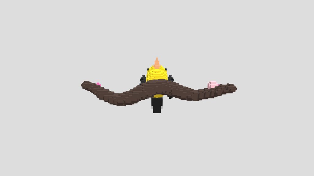 Goldfinch_voxel_3d