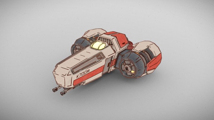 Spaceship 3D Model
