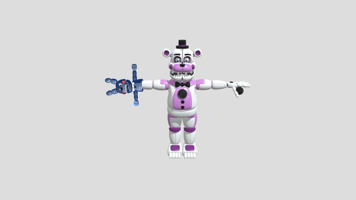 funtime_freddy2_8_by_zerodigitalartsymore_ddjp64 3D Model