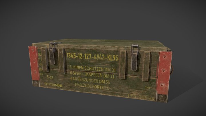 Ammunition Crate 3D Model