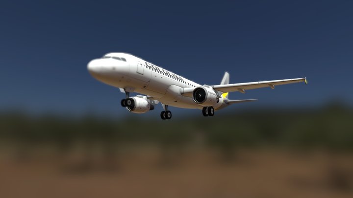 Cololisa Airlines Airbus A320 3D Model