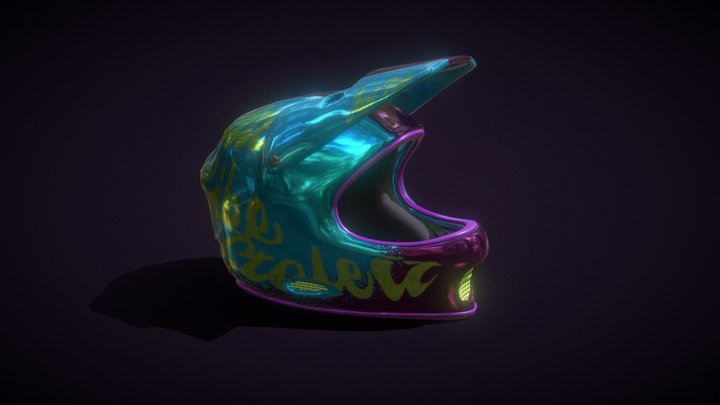 Full Face MTB Helmet 3D Model