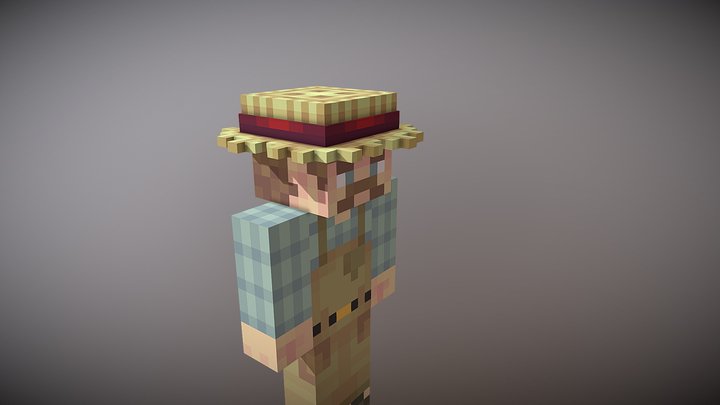 Straw Hat Model 3D Model