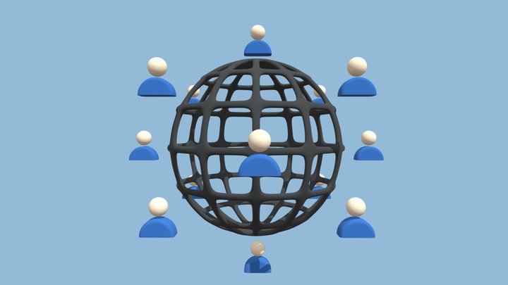 1e - Population having reliable internet access 3D Model