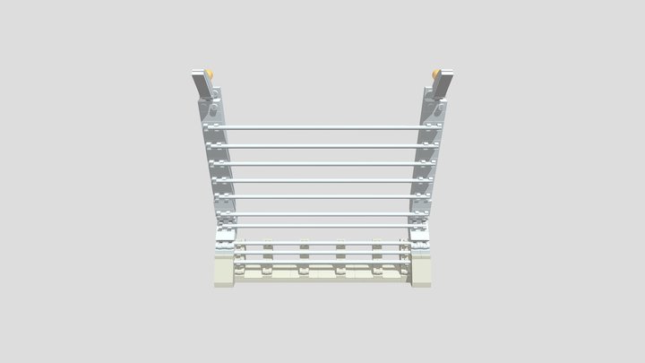 LEGO Jurassic World fence 3D Model