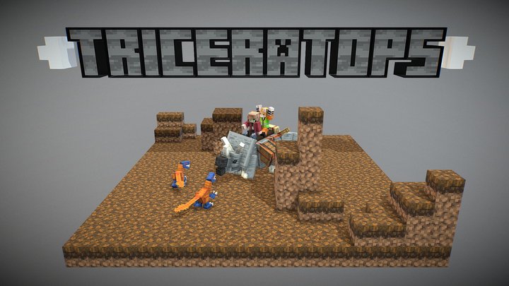 Triceratops Adventure 3D Model