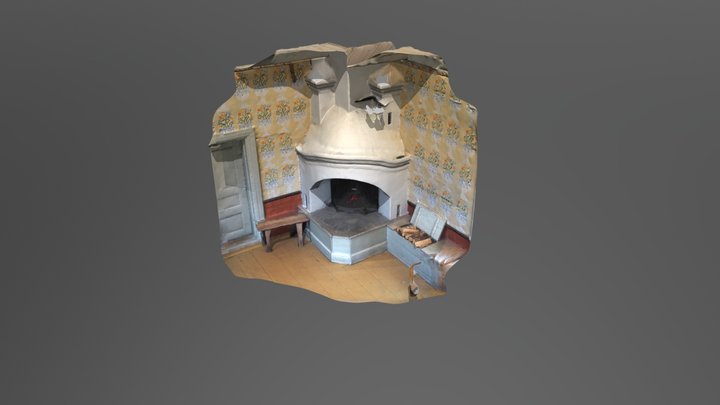Öppen spis 3D Model