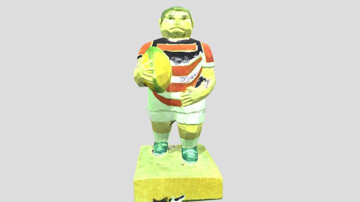 Rugby player 3D Model