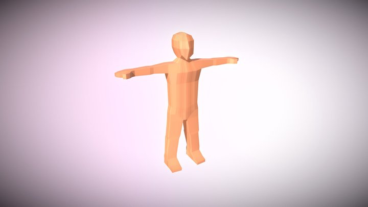 Low poly character model 3D Model
