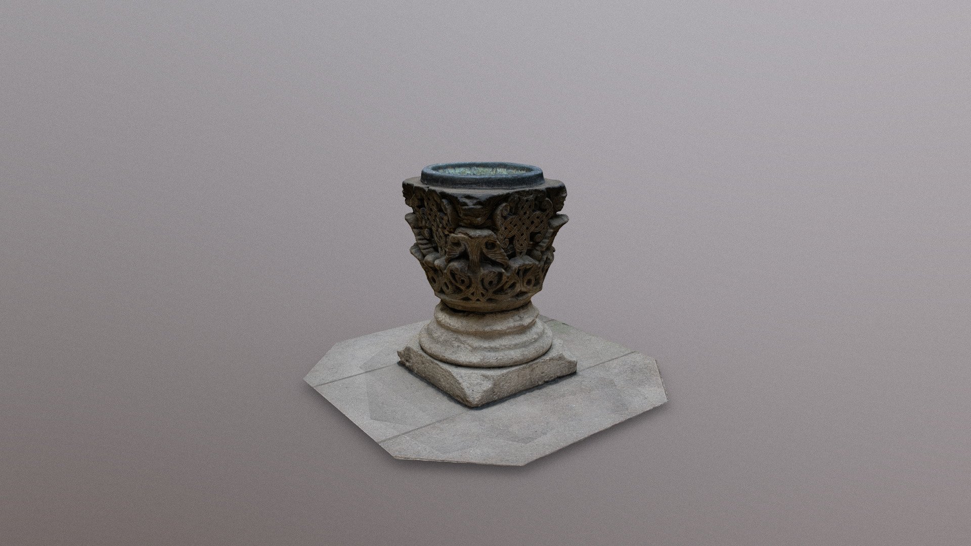 MET Cloisters 11th-Century Stone Font