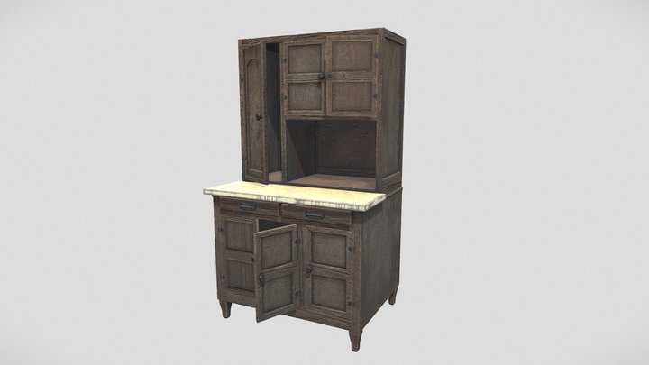 Antique Hoosier 3D Model