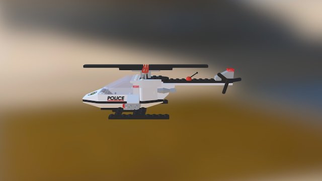 Lego Helicopter 3D Model