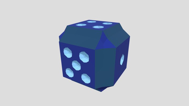 Blue Dice – Modello 3D gratuito STL