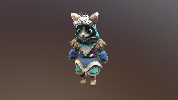 Banuk Palico (Monster Hunter/ Horizon Zero Dawn) 3D Model