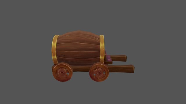 Travelling Merchant's Cart 3D Model