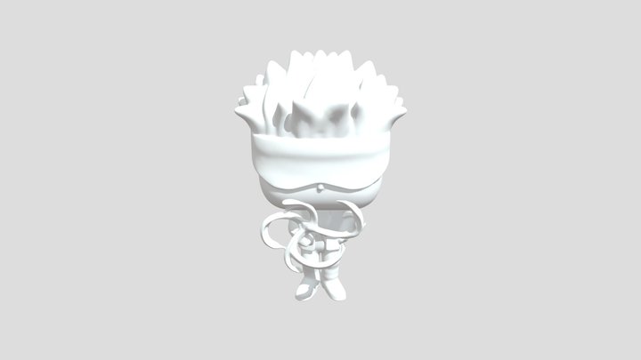 Gojo Saturo in funko pop model 3D Model