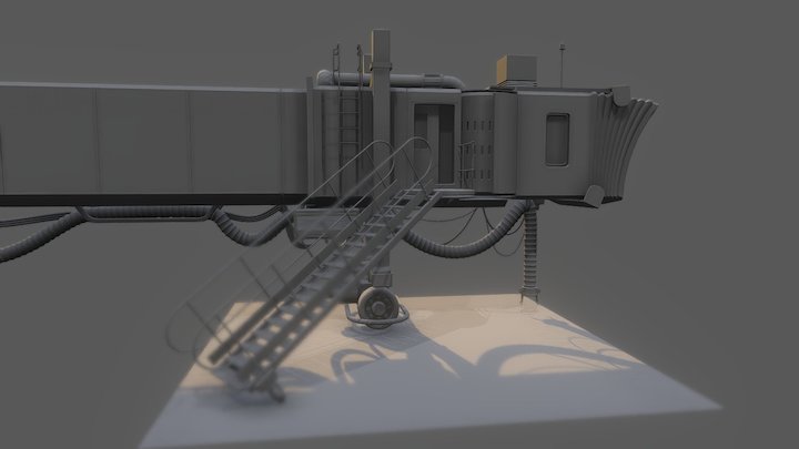 Jet Bridge 01 w.i.p 3D Model